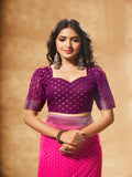 Georgette Banarasi Silk Saree With Blouse Piece