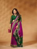 Georgette Banarasi Silk Saree With Blouse Piece