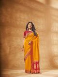 Georgette Banarasi Silk Saree With Blouse Piece