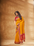 Georgette Banarasi Silk Saree With Blouse Piece