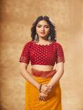 Georgette Banarasi Silk Saree With Blouse Piece