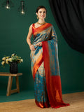 Kanjeevaram Silk Saree With Blouse Piece