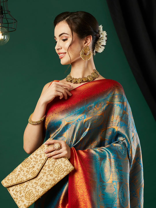 Kanjeevaram Silk Saree With Blouse Piece