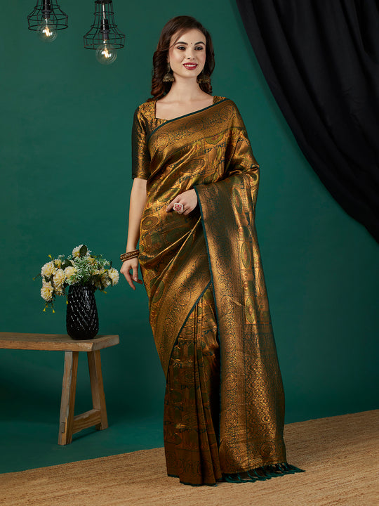 Kanjeevaram Silk Saree With Blouse Piece