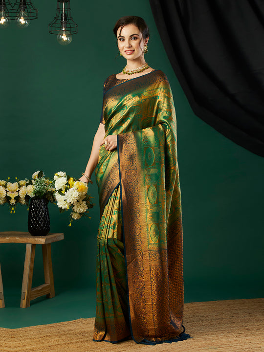 Kanjeevaram Silk Saree With Blouse Piece