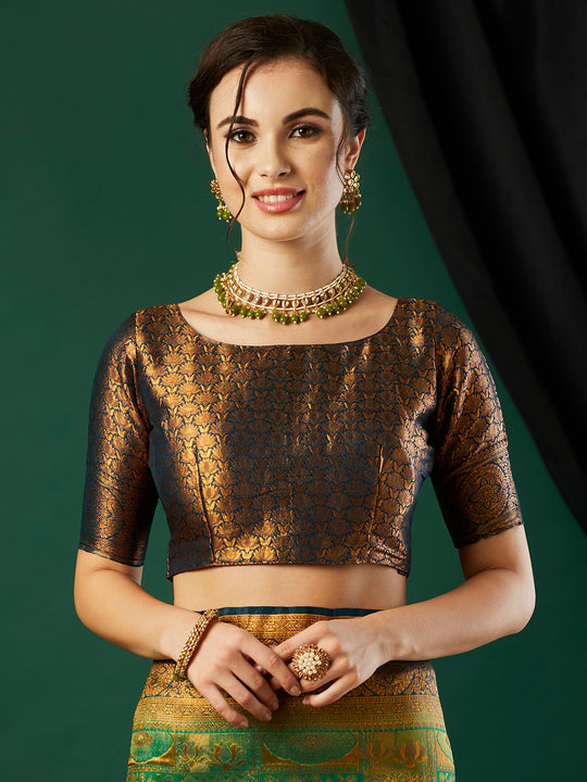 Kanjeevaram Silk Saree With Blouse Piece