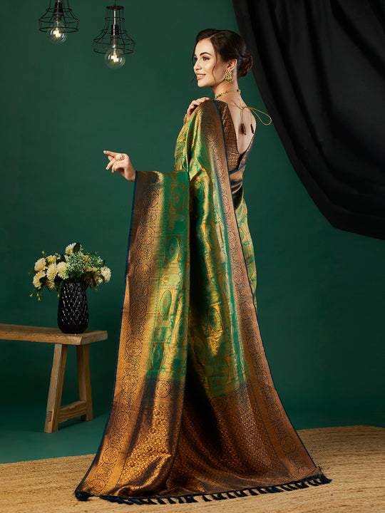 Kanjeevaram Silk Saree With Blouse Piece