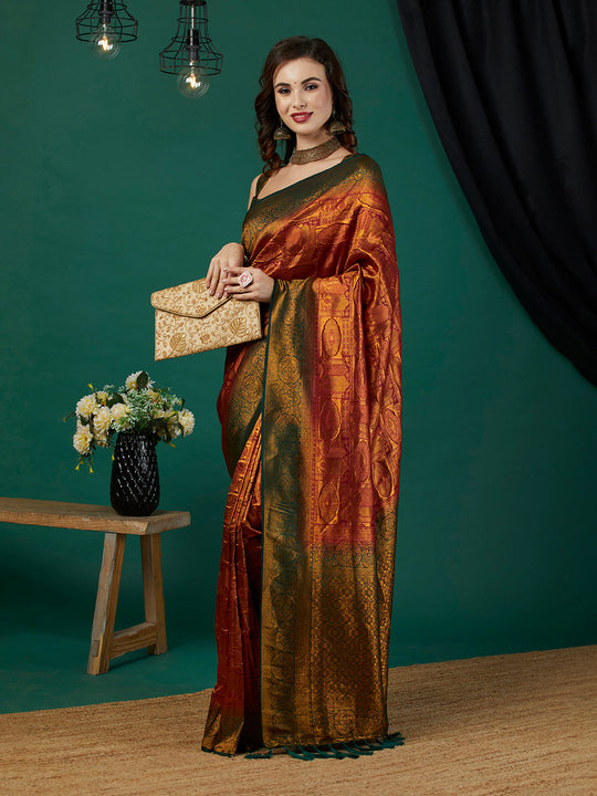 Kanjeevaram Silk Saree With Blouse Piece