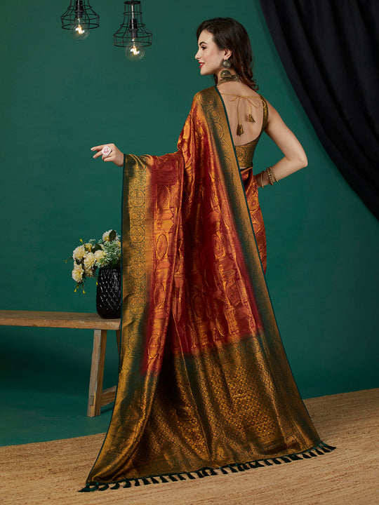 Kanjeevaram Silk Saree With Blouse Piece