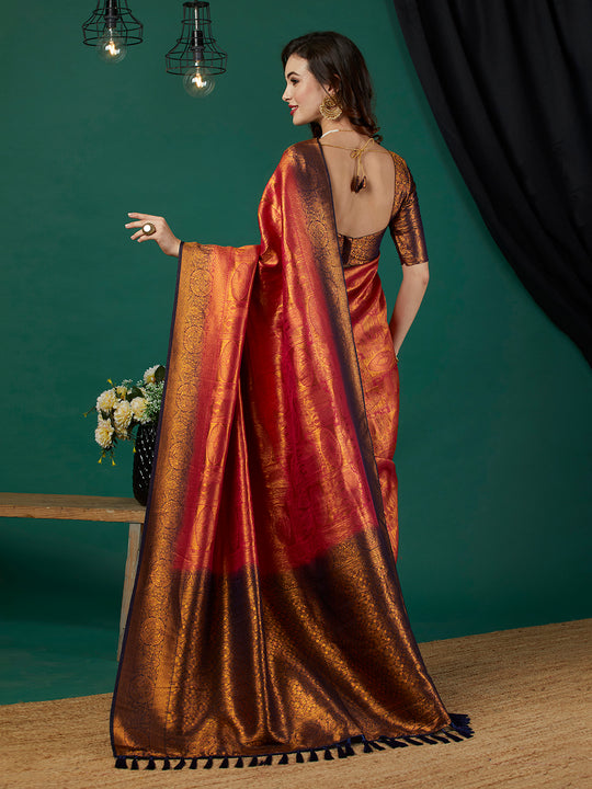 Kanjeevaram Silk Saree With Blouse Piece