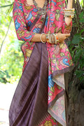 Cotton Silk Saree Featuring Beautiful Printed