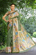 Cotton Silk Saree Featuring Beautiful Printed