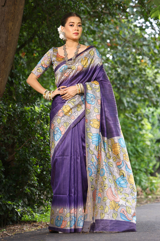 Cotton Silk Saree Featuring Beautiful Printed