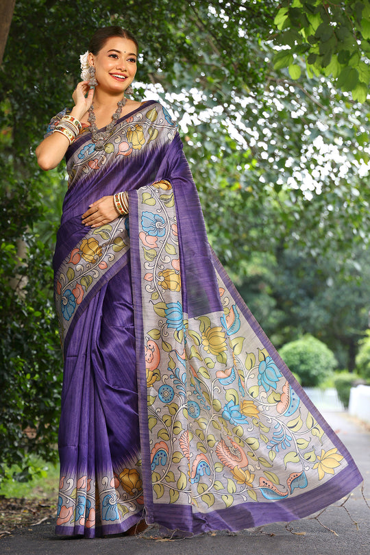 Cotton Silk Saree Featuring Beautiful Printed