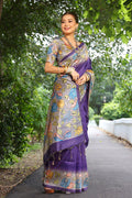 Cotton Silk Saree Featuring Beautiful Printed