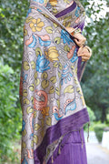 Cotton Silk Saree Featuring Beautiful Printed