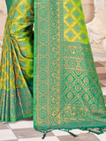 Green Kanjivaram Silk Saree With Blouse Piece