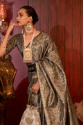 Black Zari based Silk Saree With Blouse Piece
