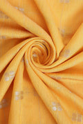 Yellow Organza Silk Saree With Blouse Piece