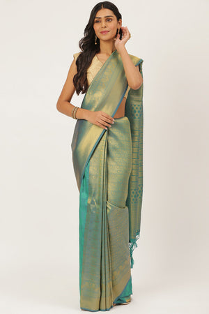 Jade Green Kanjivaram Saree