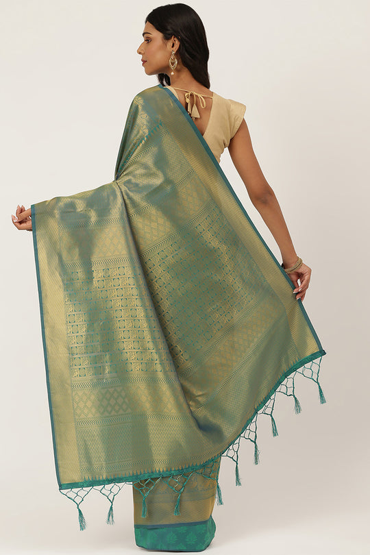 Jade Green Kanjivaram Saree