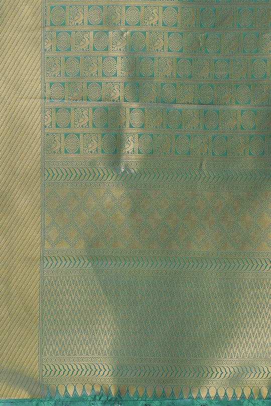 Jade Green Kanjivaram Saree