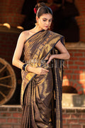 Navy Blue Kanjivaram Saree