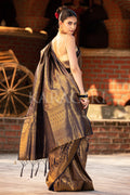 Navy Blue Kanjivaram Saree
