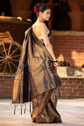 Navy Blue Kanjivaram Saree