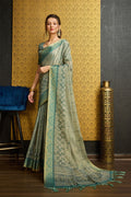 Light Green Silk Saree With Blouse Piece