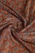 Brown Silk Saree With Blouse Piece