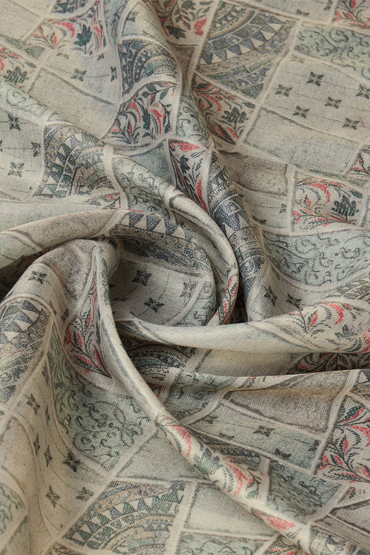 Green Silk Saree With Blouse Piece