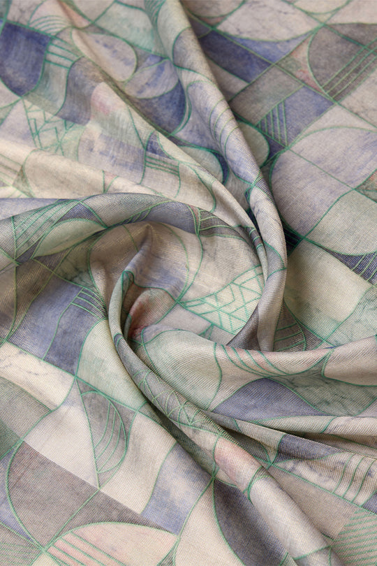 Green Silk Saree With Blouse Piece