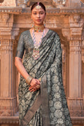 Sage Green Digital Print Saree