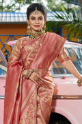 Taffy Pink Kanjivaram Saree
