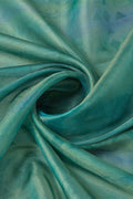Sea Green Organza Silk Saree With Blouse Piece