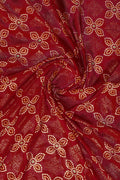 Dark Maroon Georgette Saree