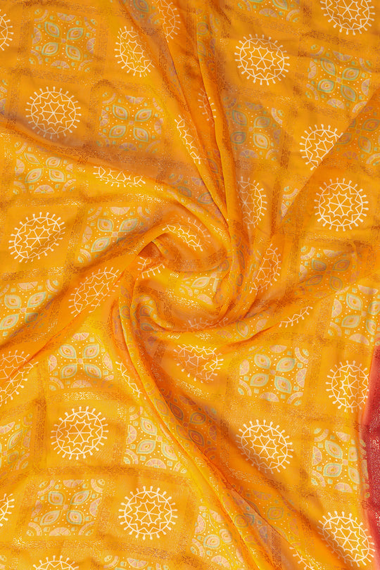 Turmeric Yellow Georgette Saree