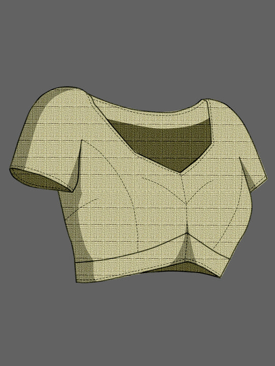 Khadi Silk Party Wear Saree With Blouse Piece