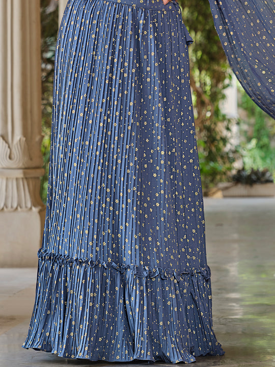 Aegon Blue Lehenga Choli