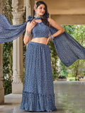 Aegon Blue Lehenga Choli
