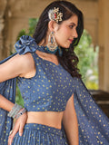 Aegon Blue Lehenga Choli