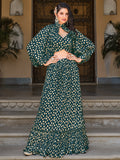 Bottle Green Lehenga Choli