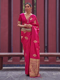 Hot Pink Banarasi Saree