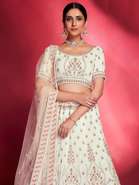 Ivory White Lehenga Choli
