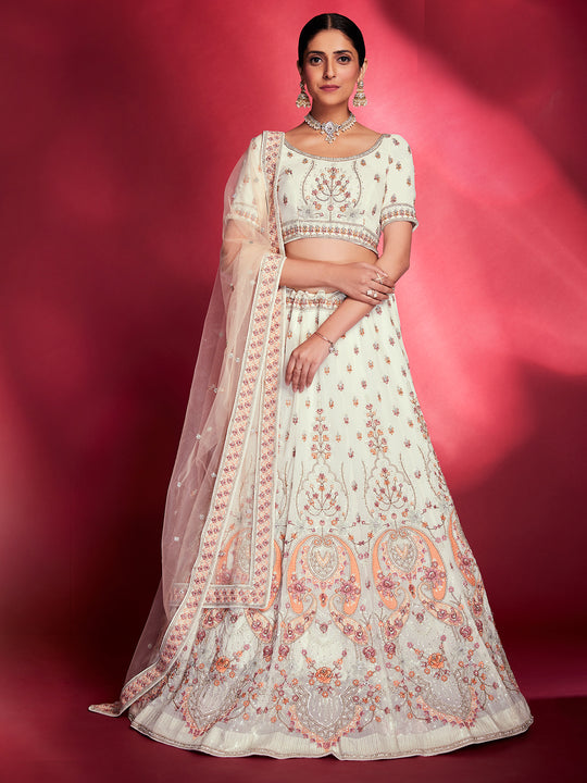 Ivory White Lehenga Choli