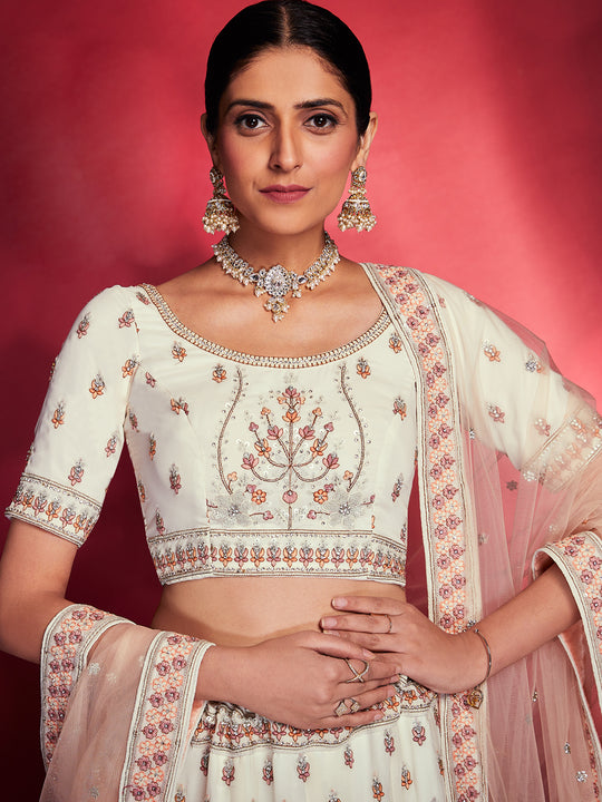Ivory White Lehenga Choli