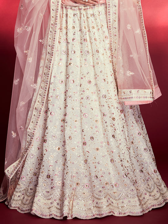 Pearl White Lehenga Choli