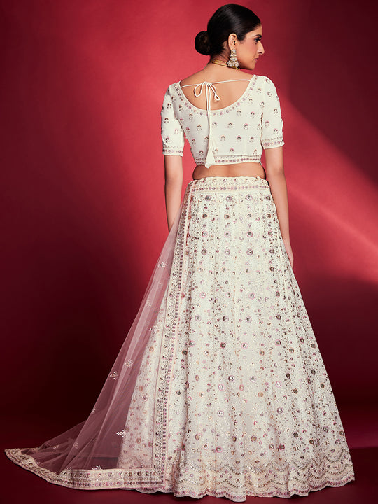 Pearl White Lehenga Choli