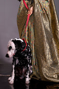 Grey Banarasi Kashmiri Modal Silk Saree With Blouse Piece